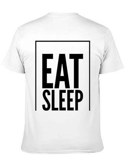Camiseta Negra Eat Sleep: Comodidad y Estilo