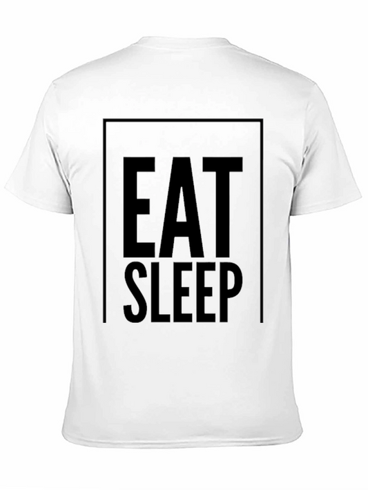 Camiseta Negra Eat Sleep: Comodidad y Estilo