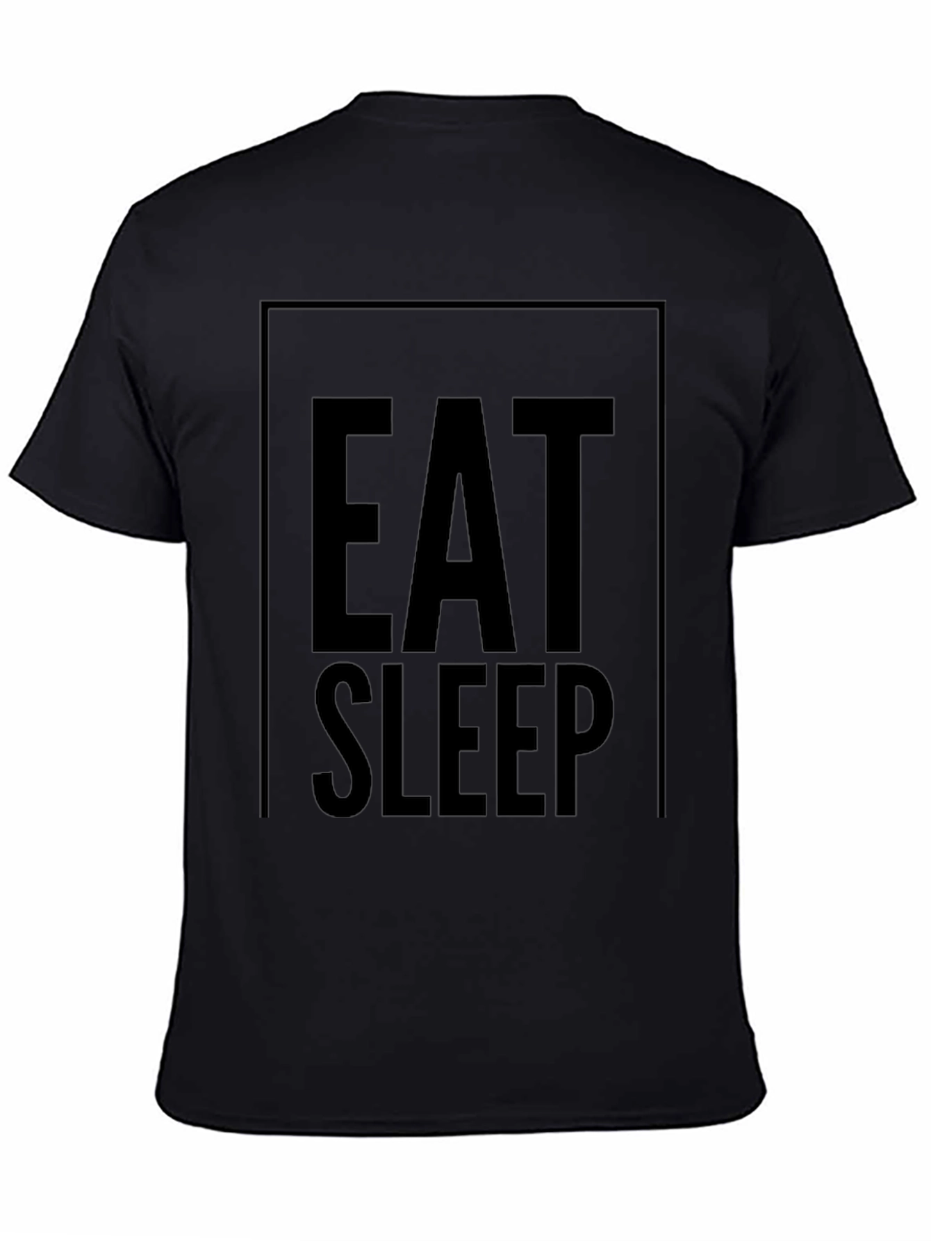 Camiseta Negra Eat Sleep: Comodidad y Estilo