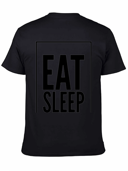 Camiseta Negra Eat Sleep: Comodidad y Estilo