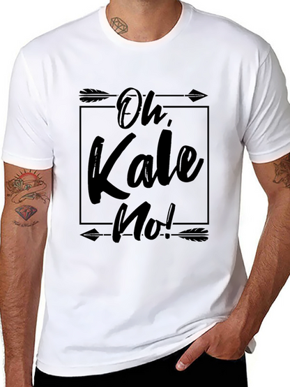 Camiseta Negra Oh Kale No! con Diseño Gráfico