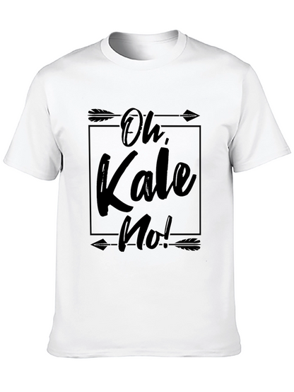 Camiseta Negra Oh Kale No! con Diseño Gráfico