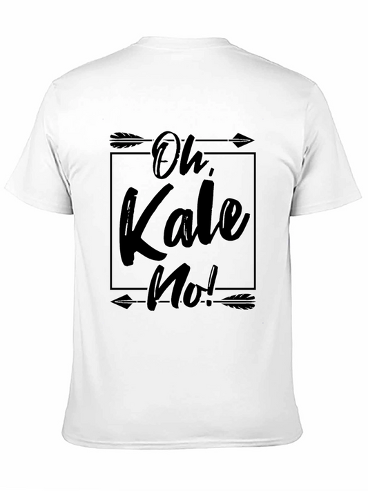 Camiseta Negra Oh Kale No! con Diseño Gráfico