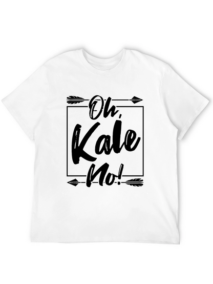 Camiseta Negra Oh Kale No! con Diseño Gráfico