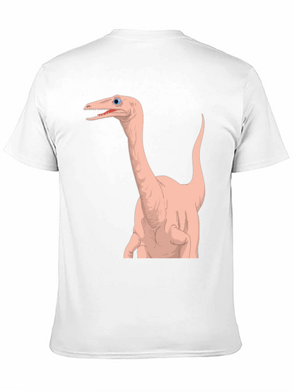 Camiseta Negra con Diseño Dinosaurio Anatómico