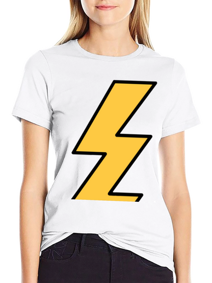 Camiseta Negra con Rayo Amarillo - Estilo Casual