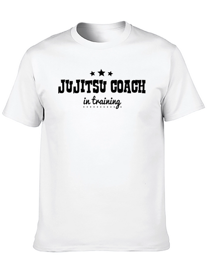 Camiseta Negra Jujitsu Coach en Entrenamiento