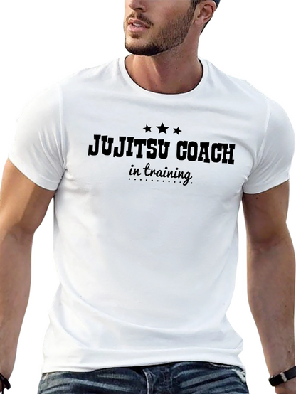Camiseta Negra Jujitsu Coach en Entrenamiento