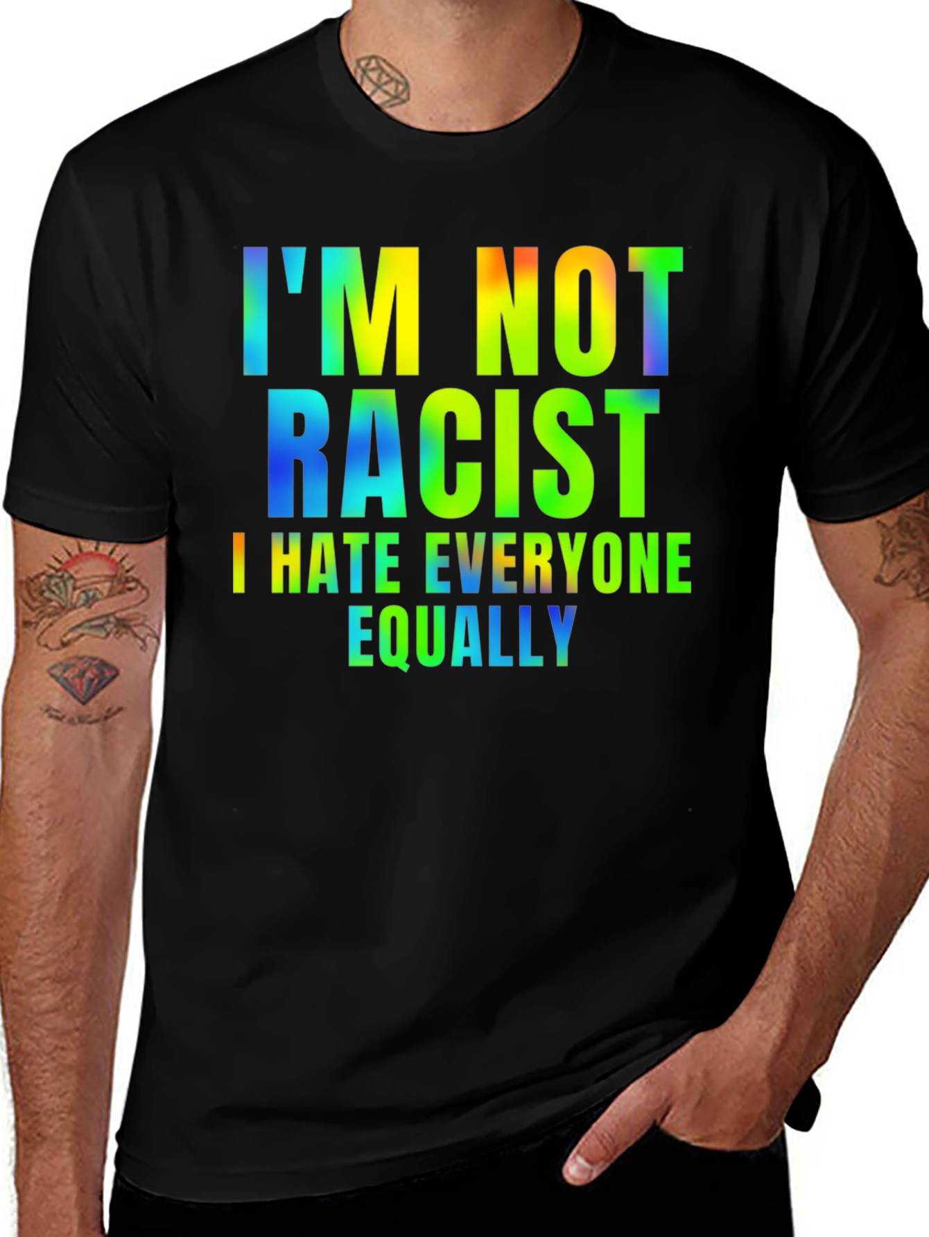 Camiseta Hombre - Humor: No Soy Racista