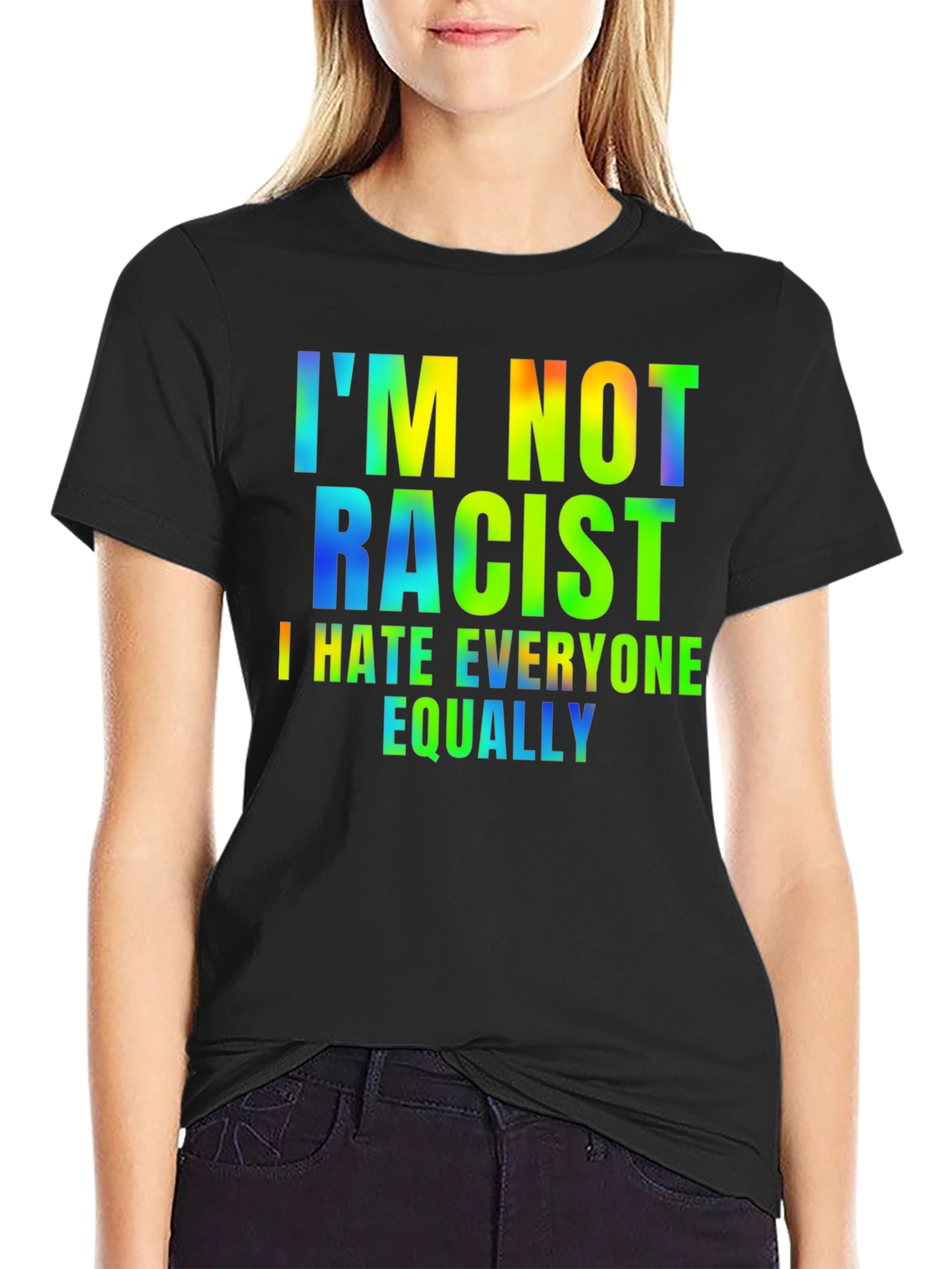 Camiseta Hombre - Humor: No Soy Racista