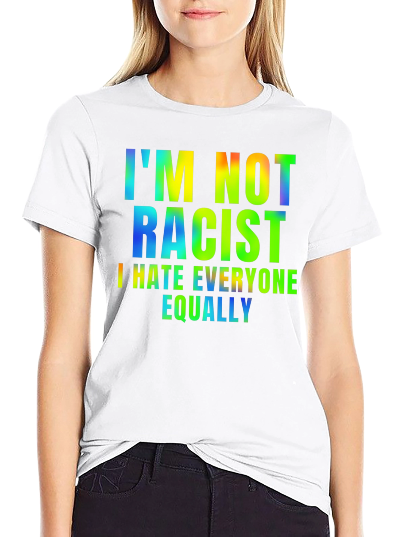 Camiseta Hombre - Humor: No Soy Racista