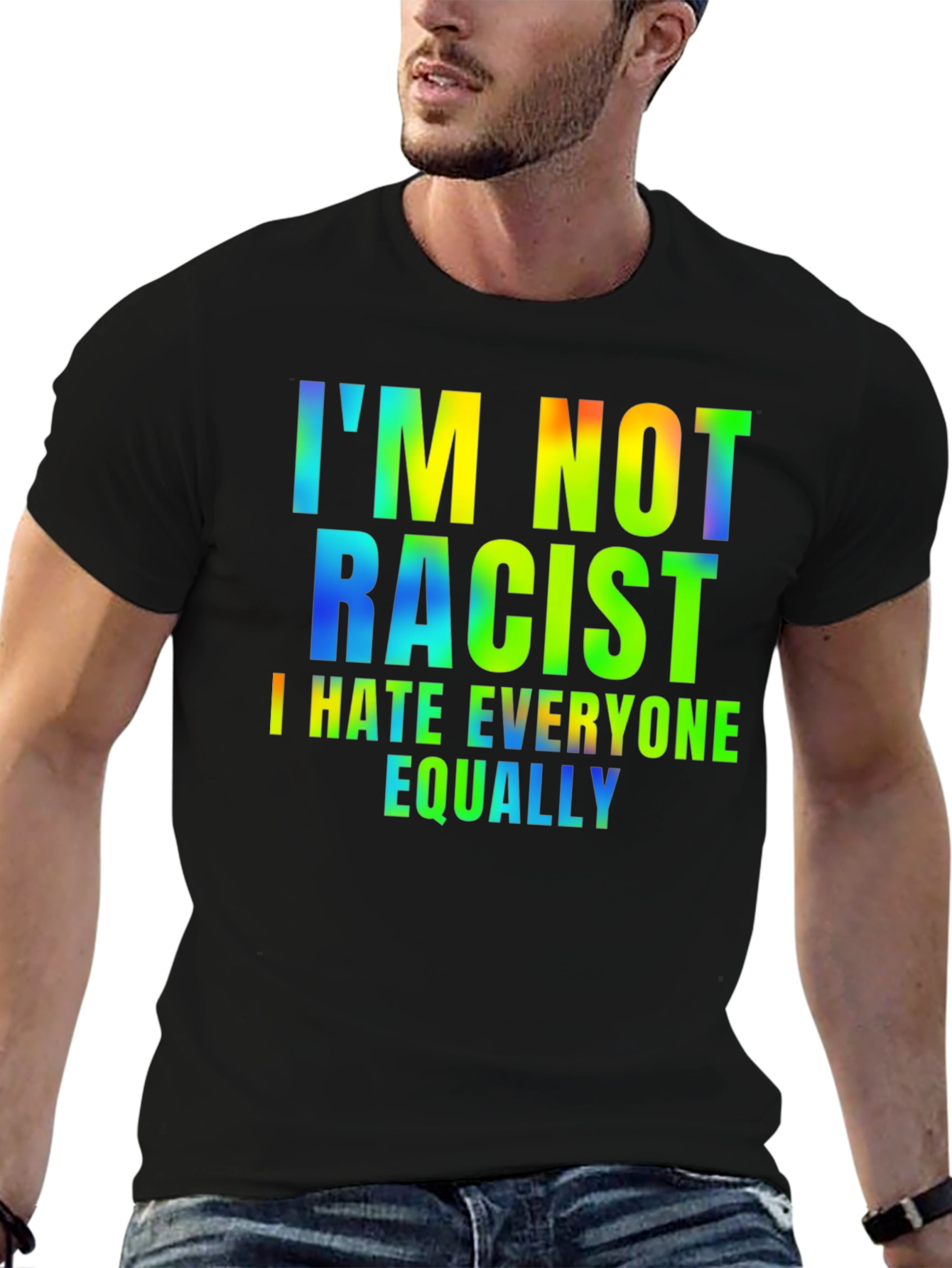 Camiseta Hombre - Humor: No Soy Racista