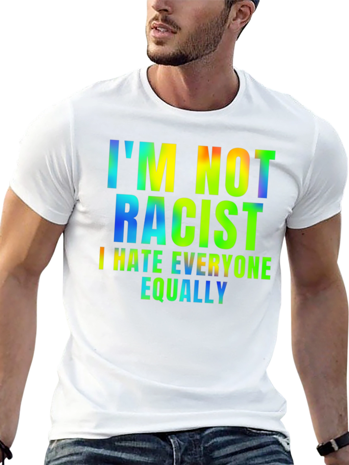 Camiseta Hombre - Humor: No Soy Racista