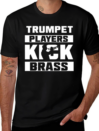 Camiseta Negra Trumpet Players Kick Brass
