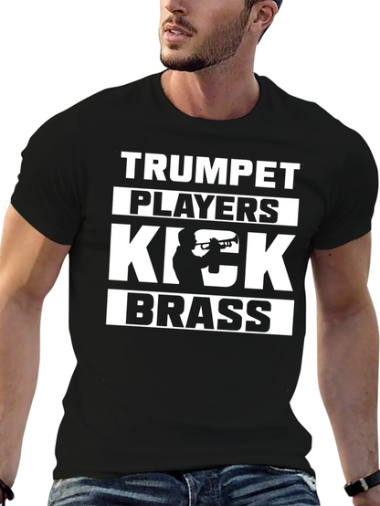 Camiseta Negra Trumpet Players Kick Brass
