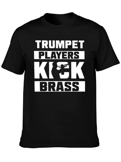 Camiseta Negra Trumpet Players Kick Brass