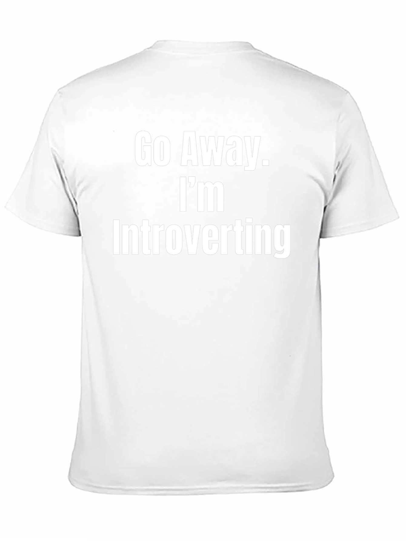 Camiseta Negra Introvertido - Déjame en Paz