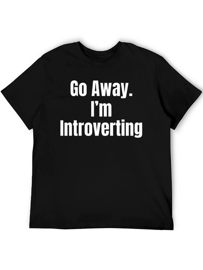 Camiseta Negra Introvertido - Déjame en Paz