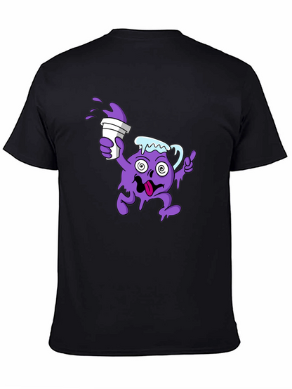 Camiseta Negra Hombre Diseño Divertido