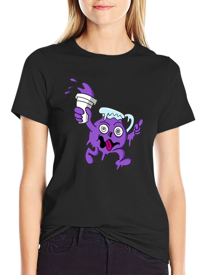 Camiseta Negra Hombre Diseño Divertido