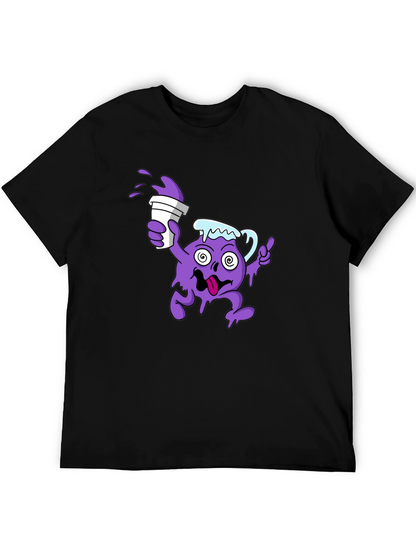 Camiseta Negra Hombre Diseño Divertido