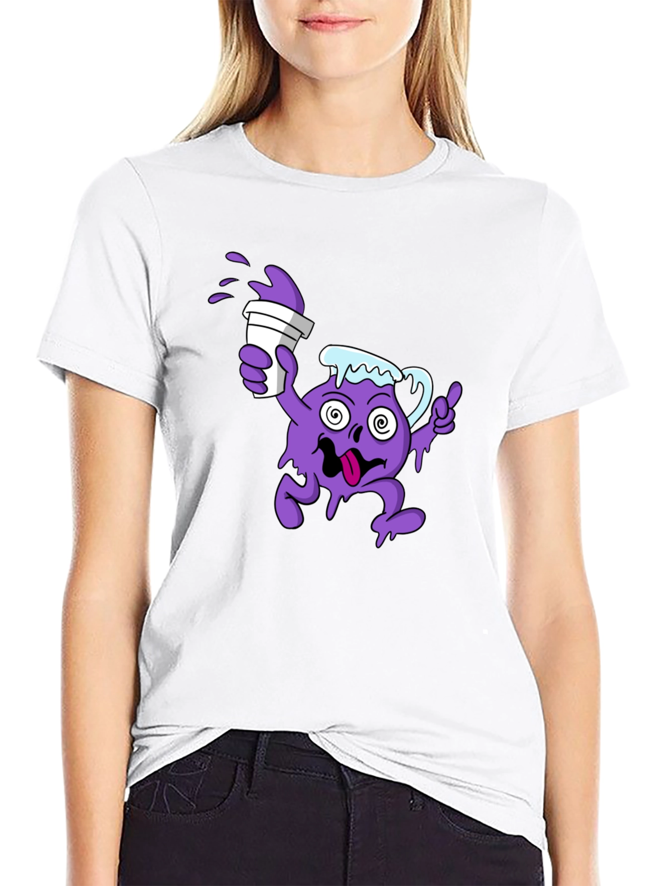 Camiseta Negra Hombre Diseño Divertido