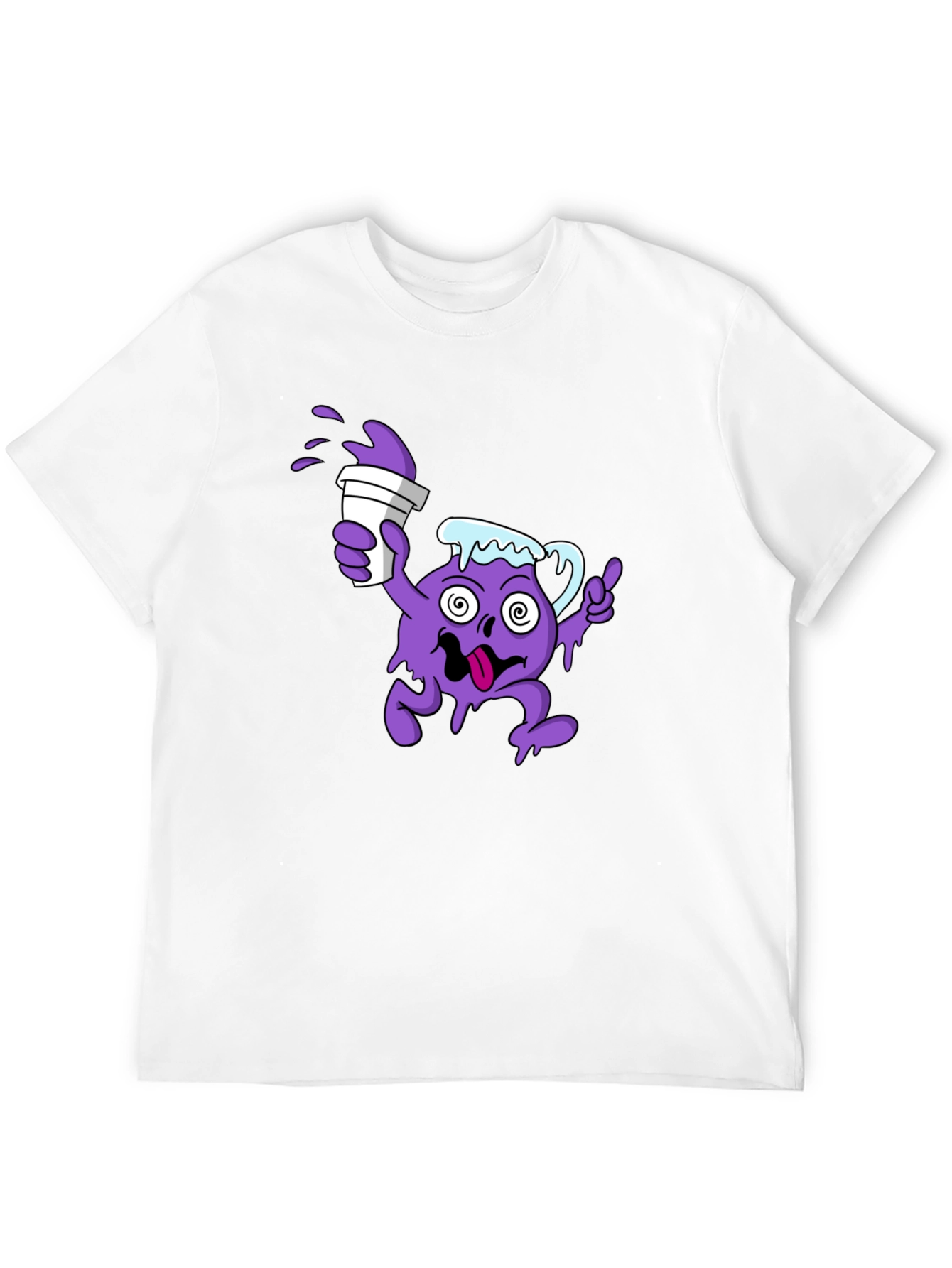 Camiseta Negra Hombre Diseño Divertido
