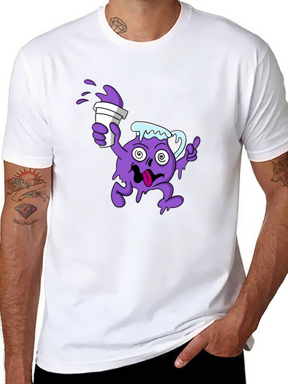 Camiseta Negra Hombre Diseño Divertido