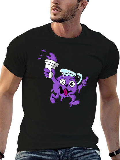 Camiseta Negra Hombre Diseño Divertido