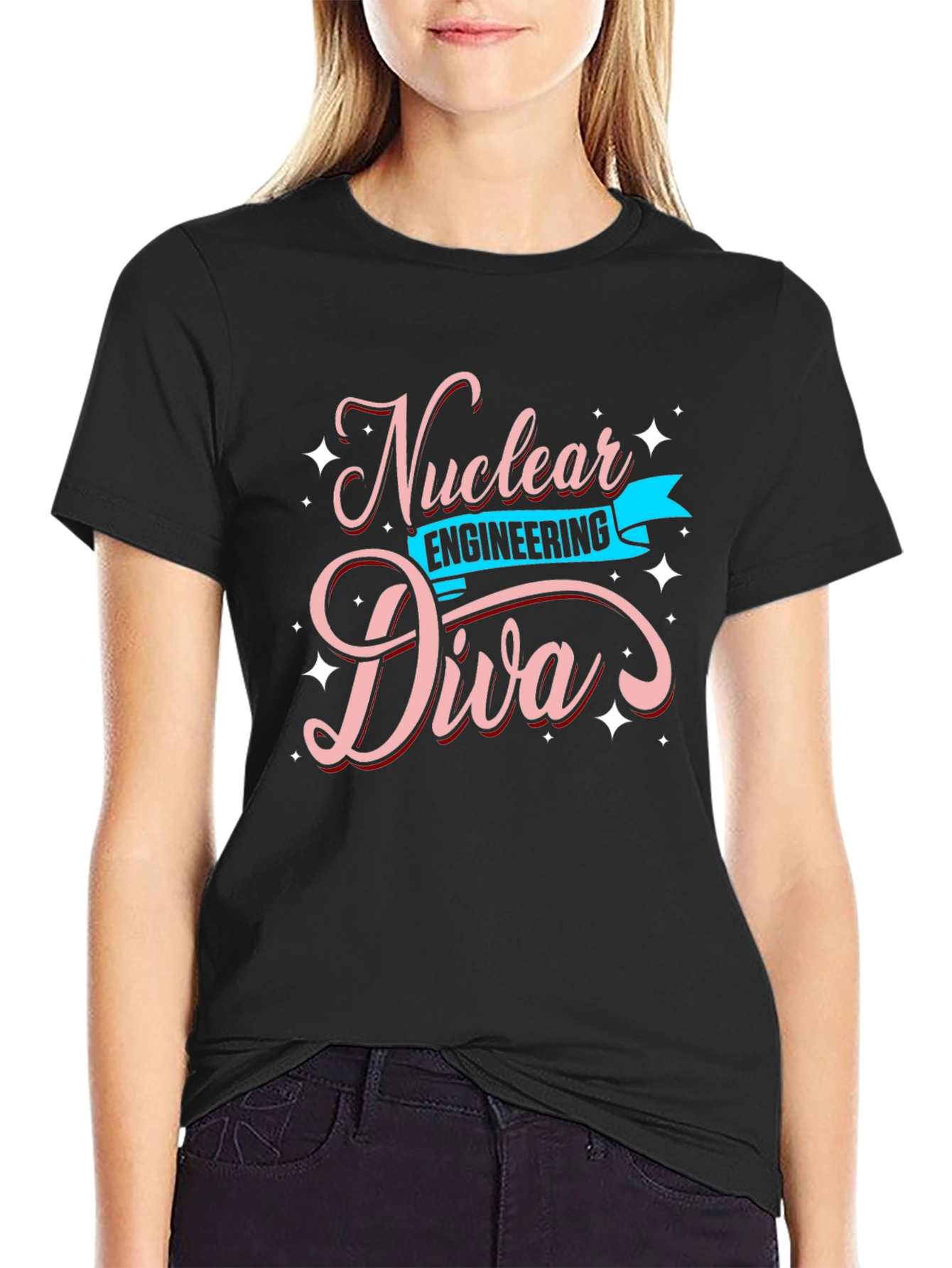 Camiseta Negra Nuclear Engineering Diva
