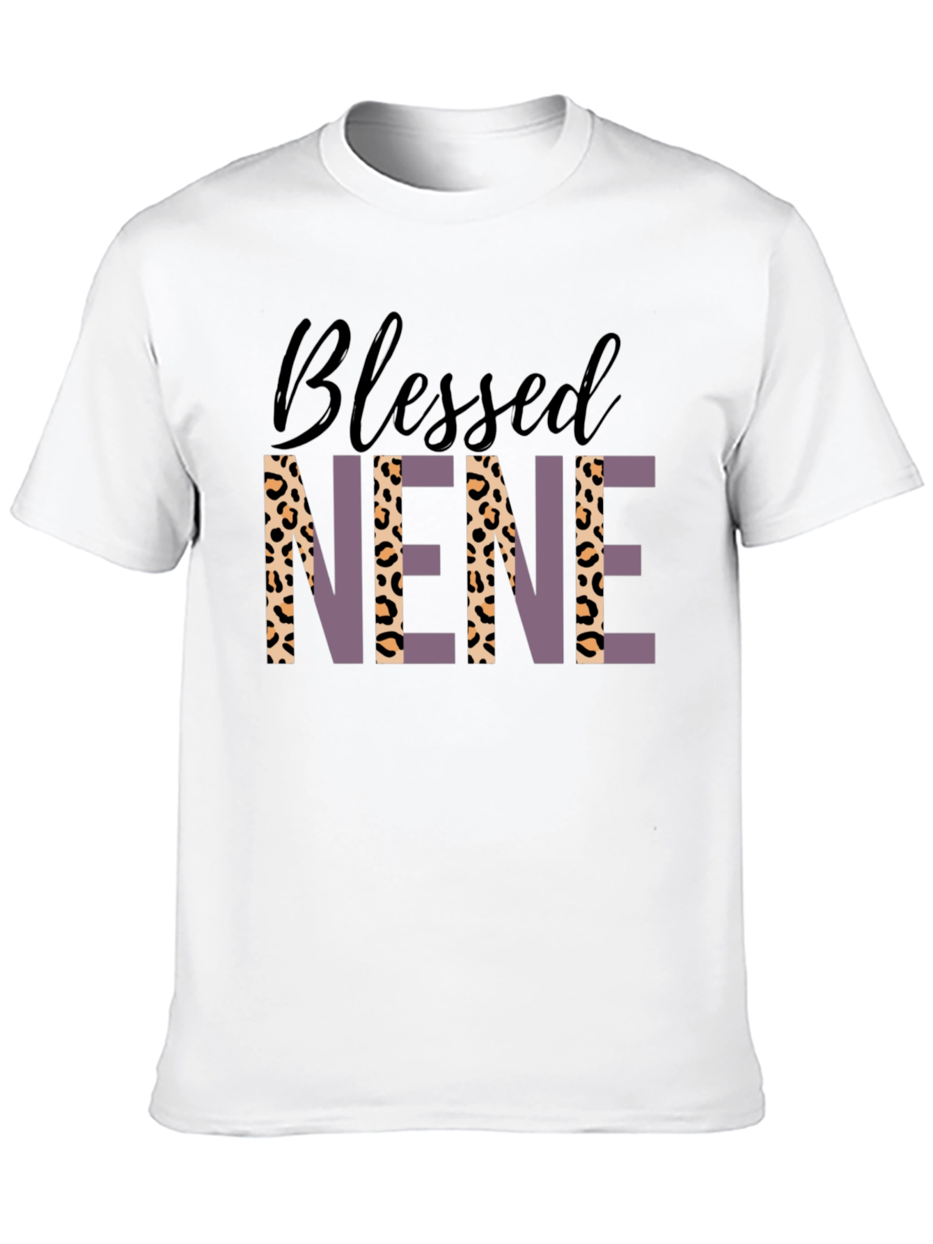 Camiseta Blessed Nene Estampado Leopardo