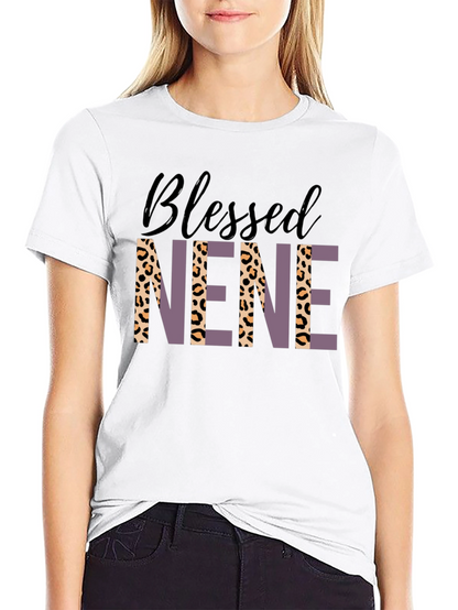 Camiseta Blessed Nene Estampado Leopardo