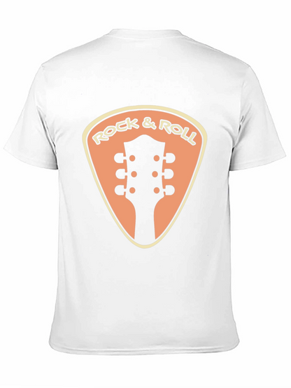 Camiseta Negra Rock & Roll Guitarra