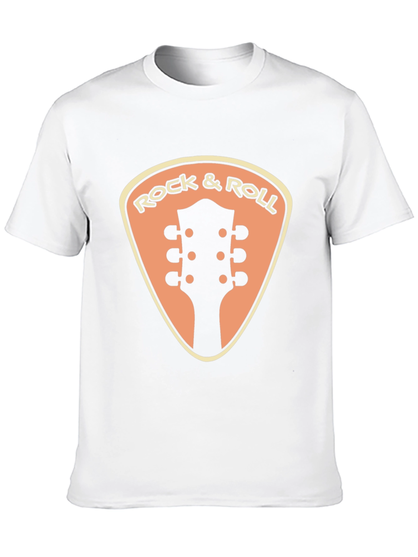 Camiseta Negra Rock & Roll Guitarra