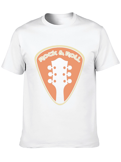 Camiseta Negra Rock & Roll Guitarra