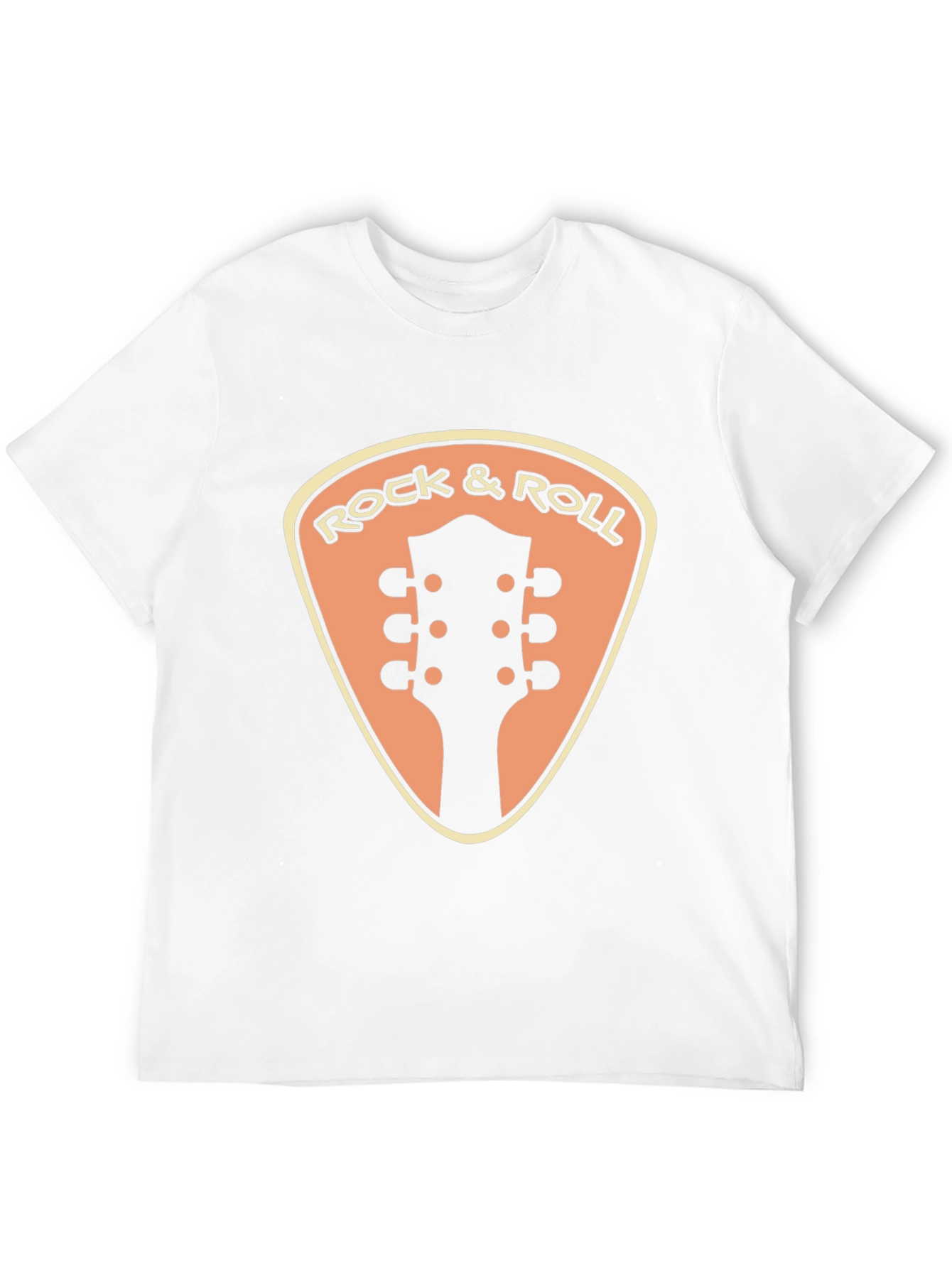 Camiseta Negra Rock & Roll Guitarra