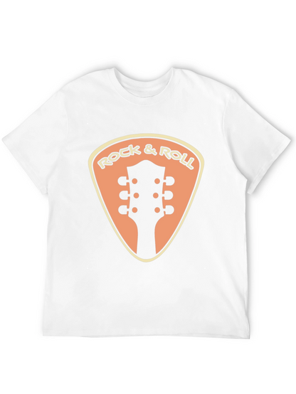 Camiseta Negra Rock & Roll Guitarra