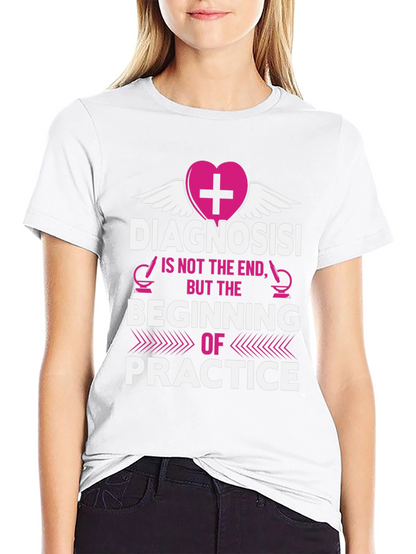 Camiseta Negra con Diseño Médico Motivacional