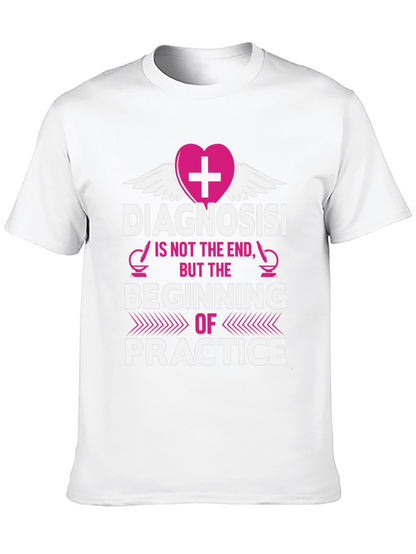 Camiseta Negra con Diseño Médico Motivacional