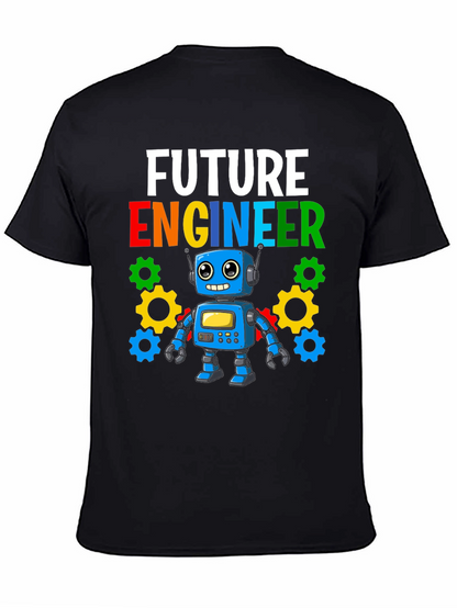 Camiseta Niño Futuro Ingeniero Robot Divertido