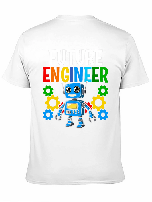 Camiseta Niño Futuro Ingeniero Robot Divertido