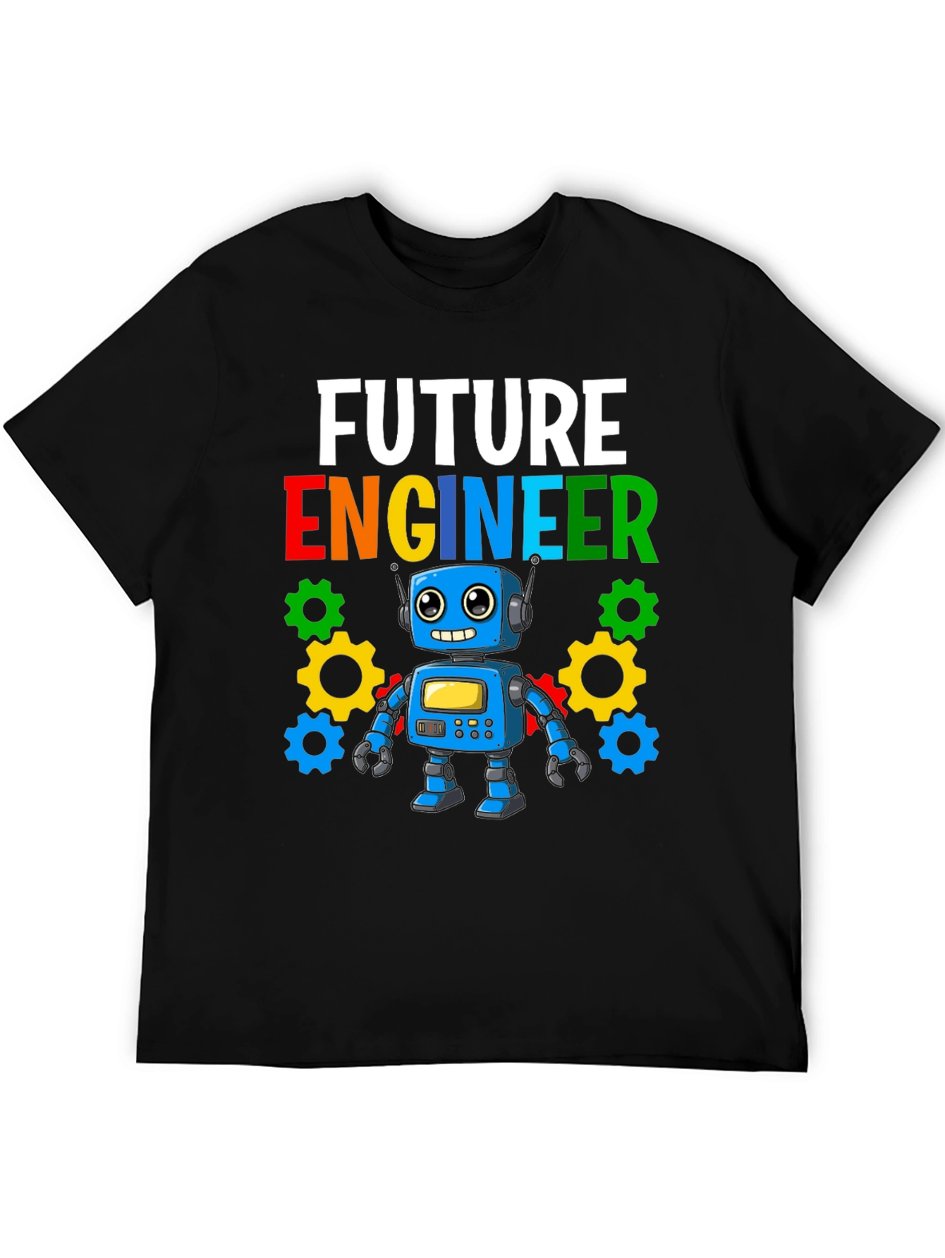 Camiseta Niño Futuro Ingeniero Robot Divertido