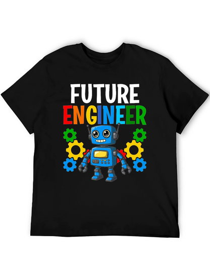 Camiseta Niño Futuro Ingeniero Robot Divertido