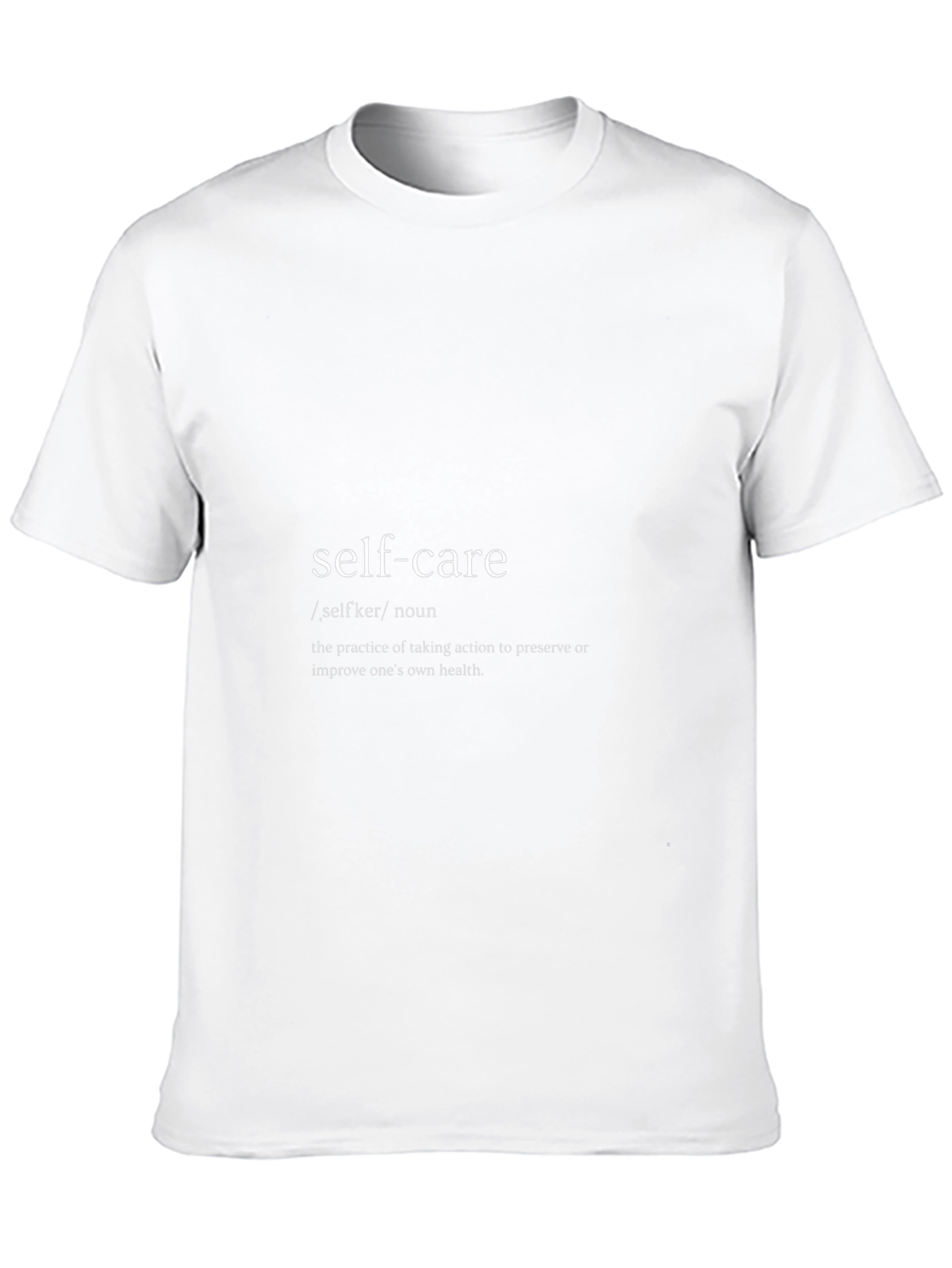 Camiseta Negra Self-Care con Definición