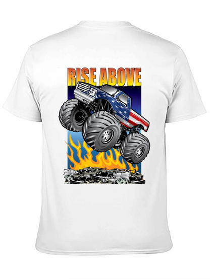 Camiseta Negra con Diseño de Monster Truck Americano