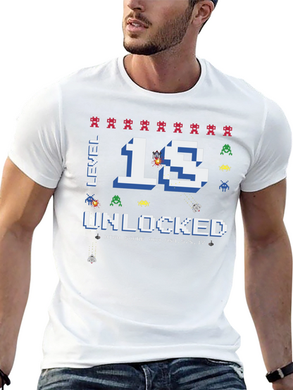 Camiseta Gamer Nivel 18 Desbloqueado