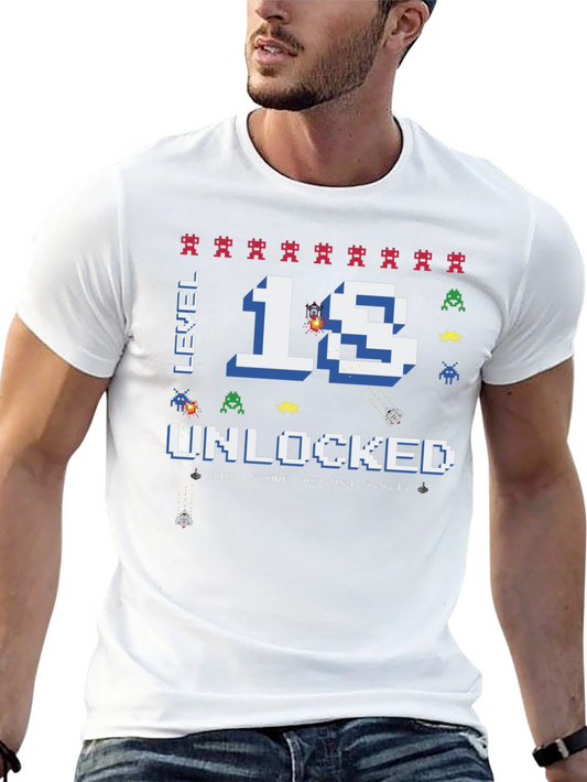 Camiseta Gamer Nivel 18 Desbloqueado