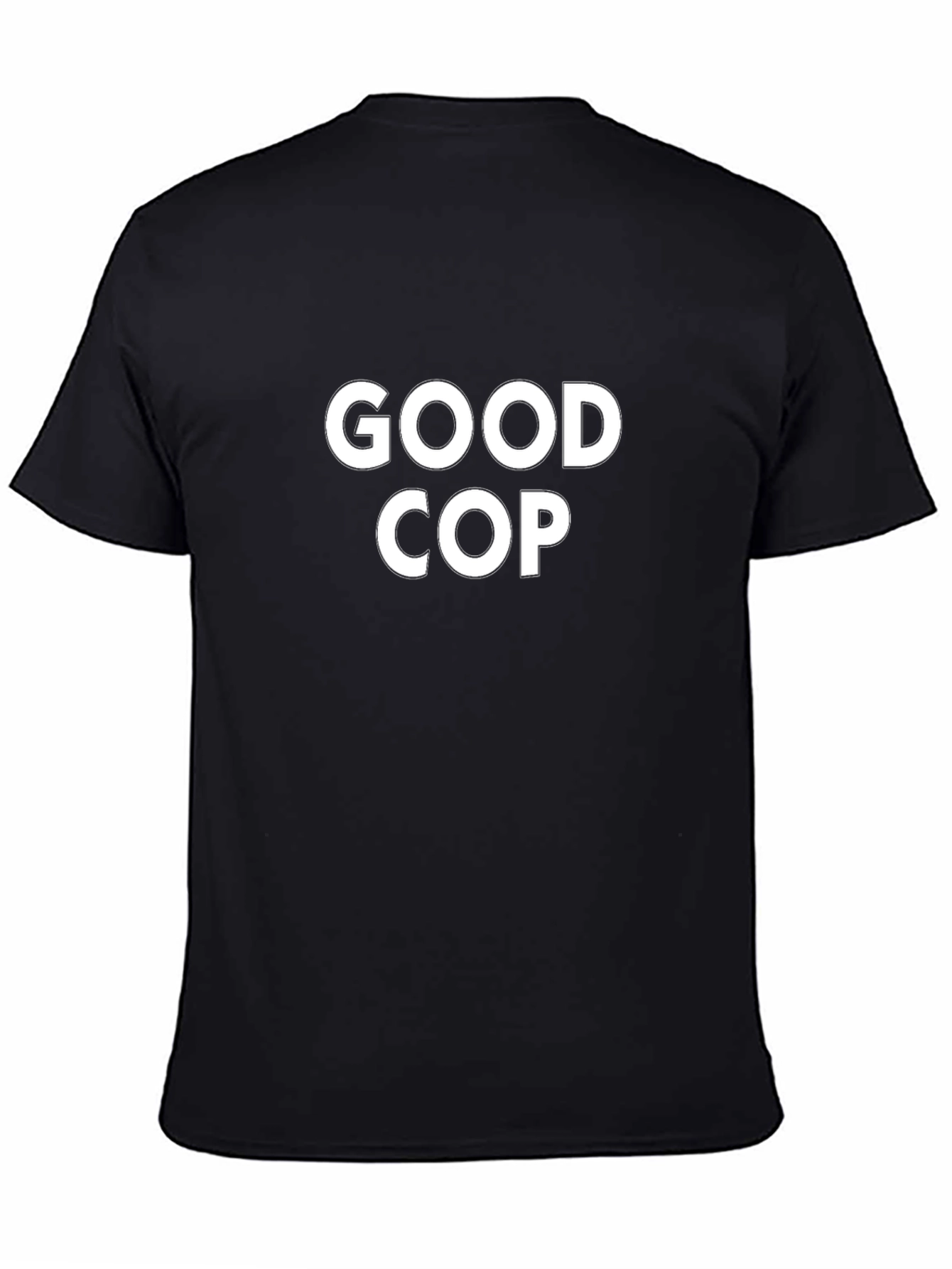 Camiseta Negra Good Cop para Hombre
