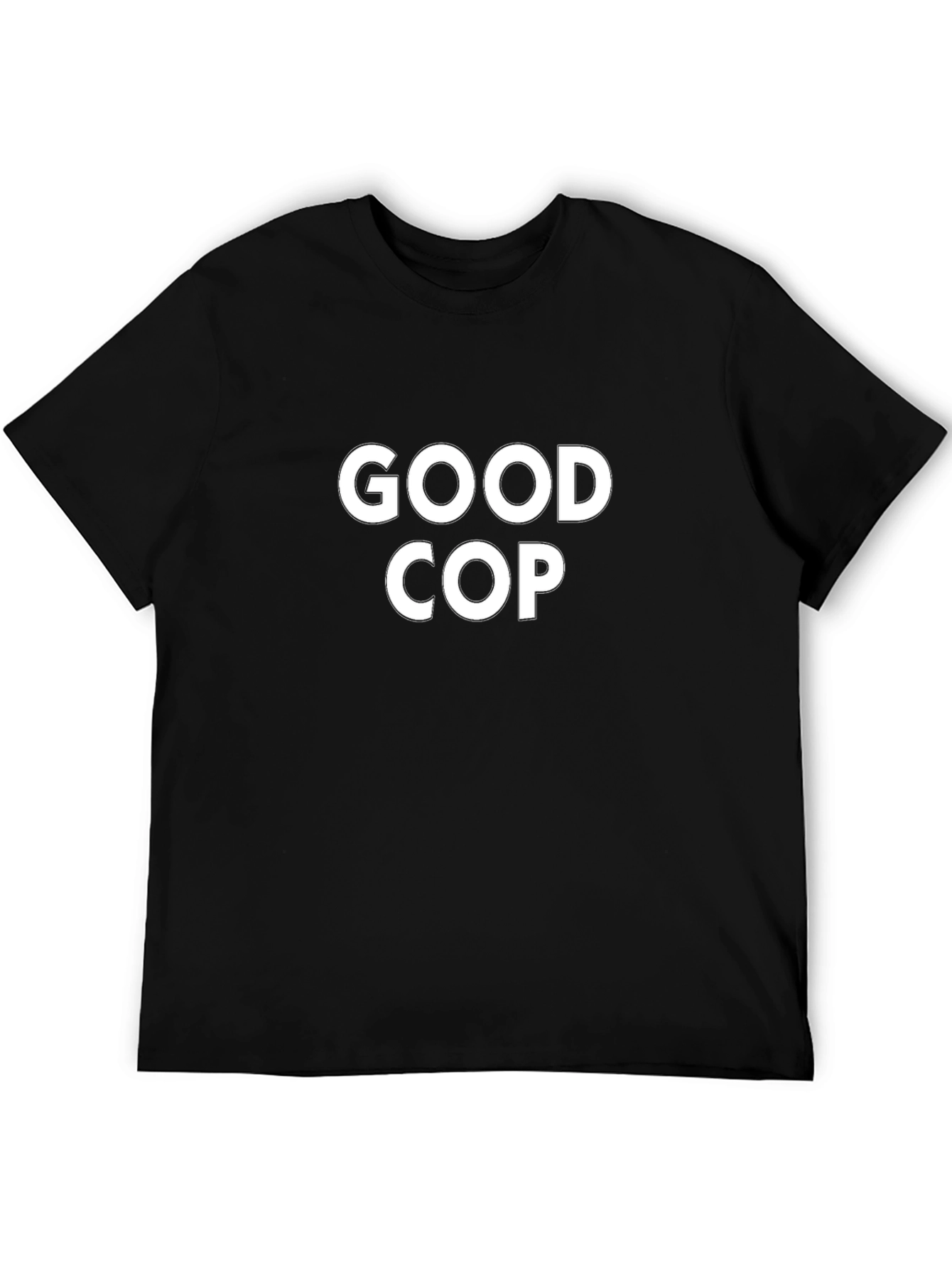 Camiseta Negra Good Cop para Hombre