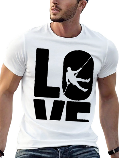 Camiseta Negra Love Escalada para Hombre
